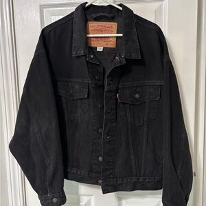 Vintage Levi's black Denim  trucker Jacket for Men 70598 4159